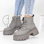 Ghete Dama cu Platforma 3YJ10 Gri » Pantoful.ro