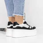 Pantofi Sport Dama cu Platforma 3WL70 Negru » Pantoful.ro