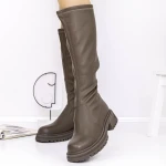 Cizme Dama 8018 Kaki » Pantoful.ro