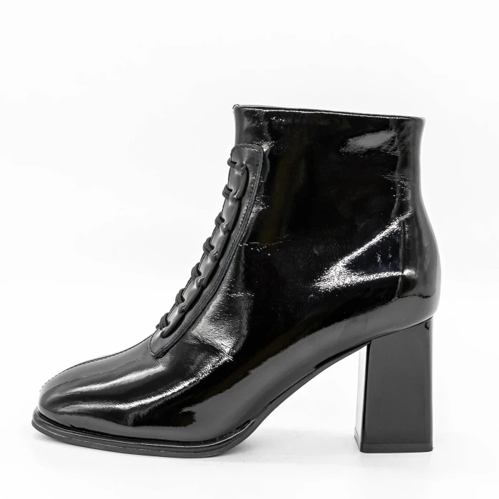 Botine Dama cu Toc gros 6612 Negru » Pantoful.ro