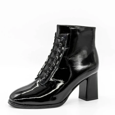 Botine Dama cu Toc gros 6612 Negru » Pantoful.ro