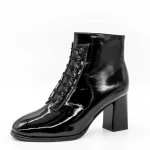 Botine Dama cu Toc gros 6612 Negru » Pantoful.ro