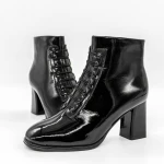 Botine Dama cu Toc gros 6612 Negru » Pantoful.ro