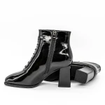 Botine Dama cu Toc gros 6612 Negru » Pantoful.ro
