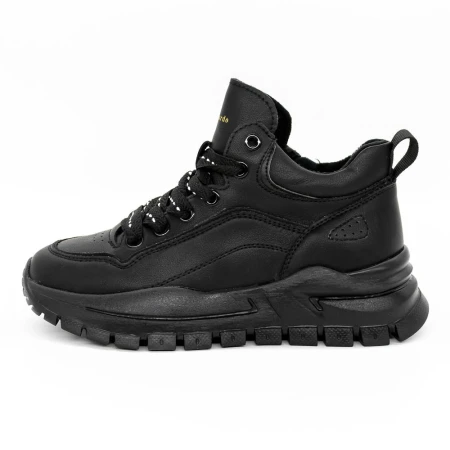 Pantofi Sport Dama cu Platforma 271935 Negru » Pantoful.ro