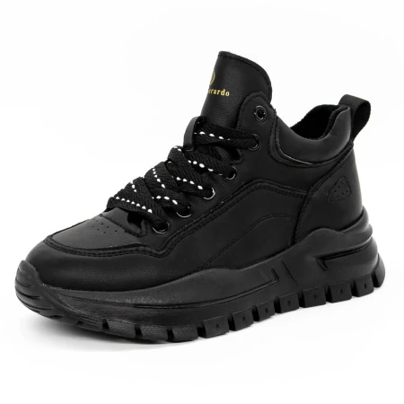 Pantofi Sport Dama cu Platforma 271935 Negru » Pantoful.ro