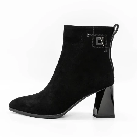 Botine Dama cu Toc gros K5826-5049C Negru » Pantoful.ro