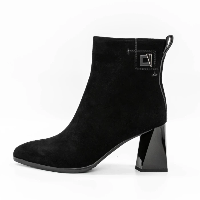 Botine Dama cu Toc gros K5826-5049C Negru » Pantoful.ro