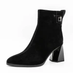 Botine Dama cu Toc gros K5826-5049C Negru » Pantoful.ro