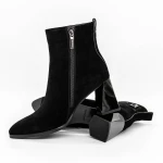 Botine Dama cu Toc gros K5826-5049C Negru » Pantoful.ro