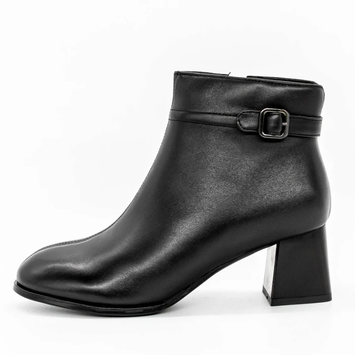 Botine Dama cu Toc gros 616770 Negru » Pantoful.ro