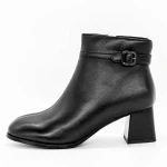 Botine Dama cu Toc gros 616770 Negru » Pantoful.ro