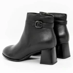 Botine Dama cu Toc gros 616770 Negru » Pantoful.ro