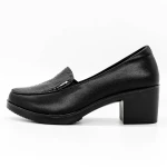 Pantofi cu Toc gros 1583-10 Negru » Pantoful.ro