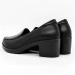 Pantofi cu Toc gros 1583-10 Negru » Pantoful.ro