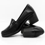 Pantofi cu Toc gros 1583-10 Negru » Pantoful.ro