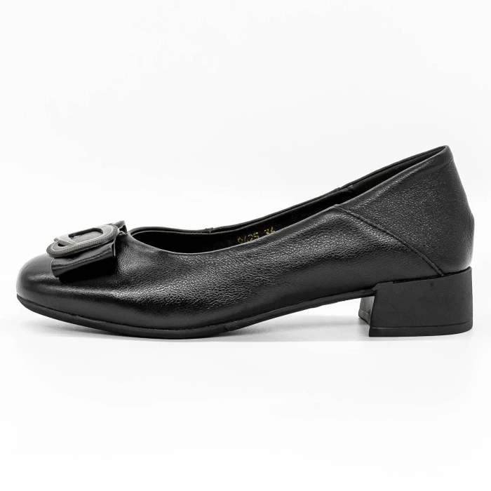Pantofi cu Toc gros 9625 Negru » Pantoful.ro
