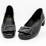 Pantofi cu Toc gros 9625 Negru » Pantoful.ro