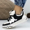Pantofi Sport Dama 3WL105 Negru-Alb | Mei