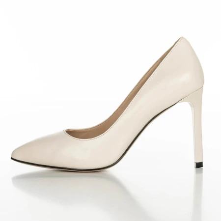 Pantofi cu Toc subtire SS0832-081-YP16 Crem » Pantoful.ro