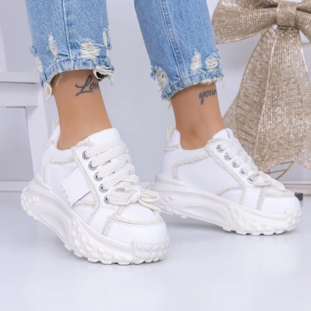 Pantofi Sport Dama 3YJA3 Bej » Pantoful.ro
