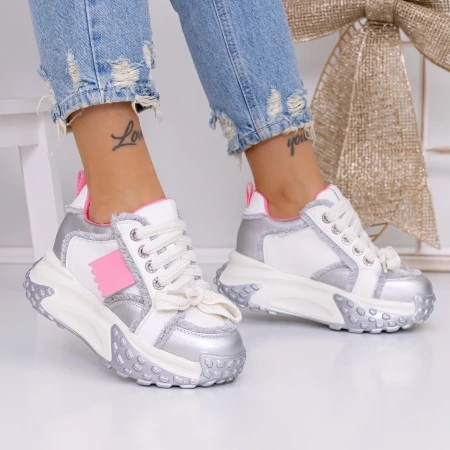 Pantofi Sport Dama 3YJA3 Argintiu » Pantoful.ro