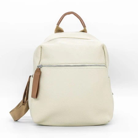 Rucsac Dama din Piele Naturala 79717 Crem » Pantoful.ro