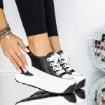 Pantofi Sport Dama cu Platforma 3SJN29 Negru » Pantoful.ro