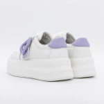 Pantofi Sport Dama E23070 Alb-Mov » Pantoful.ro