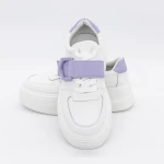 Pantofi Sport Dama E23070 Alb-Mov » Pantoful.ro