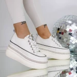 Pantofi Sport Dama cu Platforma 3SJN38 Bej » Pantoful.ro