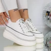 Pantofi Sport Dama cu Platforma 3SJN38 Bej | Mei