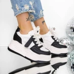 Pantofi Sport dama cu Platforma 3SJN63 Negru » Pantoful.ro