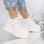 Pantofi Sport dama cu Platforma 3SJN63 Bej » Pantoful.ro