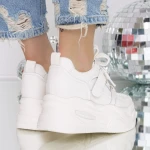 Pantofi Sport dama cu Platforma 3SJN63 Bej » Pantoful.ro