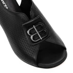 Sandale Dama cu Toc gros K377-1B Negru » Pantoful.ro