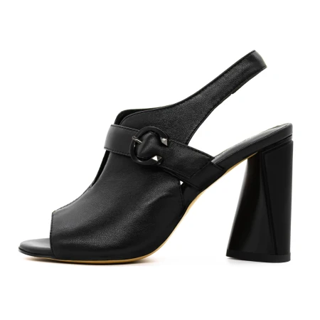 Sandale Dama cu Toc gros K389-2 Negru » Pantoful.ro