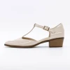 Sandale Dama cu Toc gros K6052-5680 Crem | Advancer