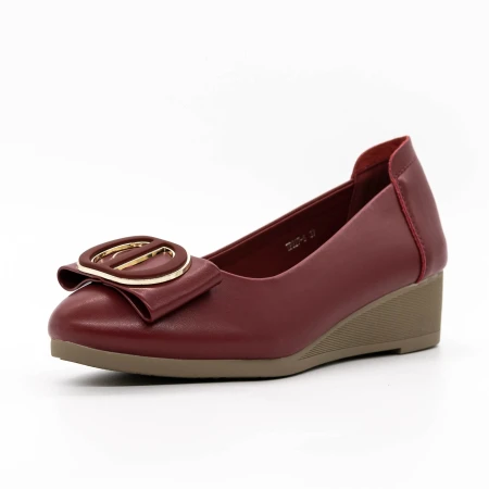Pantofi cu Platforma TP227-5 Visiniu » Pantoful.ro