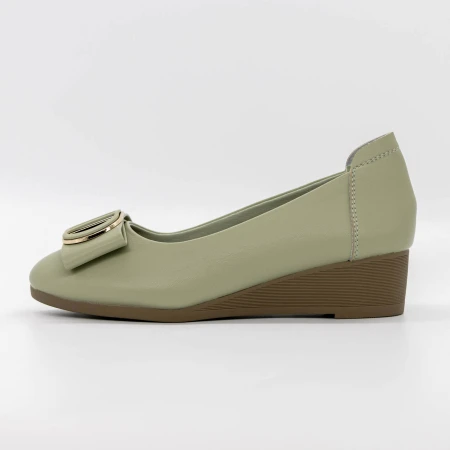 Pantofi cu Platforma TP227-5 Verde » Pantoful.ro