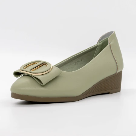 Pantofi cu Platforma TP227-5 Verde » Pantoful.ro