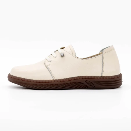 Pantofi cu Platforma 6001 Crem » Pantoful.ro
