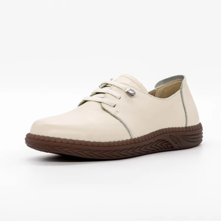 Pantofi cu Platforma 6001 Crem » Pantoful.ro