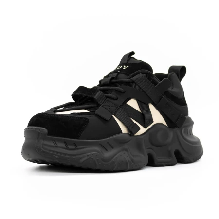 Pantofi Sport Dama 851 Negru-Bej » Pantoful.ro