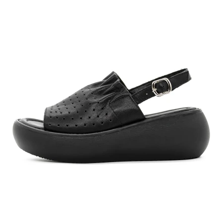 Sandale Dama cu Platforma FF05 Negru » Pantoful.ro