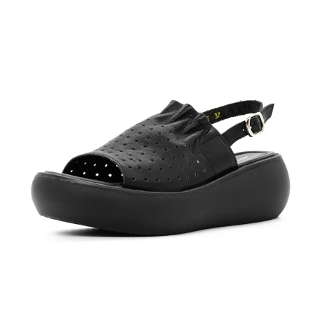 Sandale Dama cu Platforma FF05 Negru » Pantoful.ro