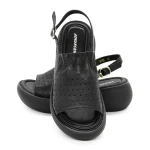 Sandale Dama cu Platforma FF05 Negru » Pantoful.ro