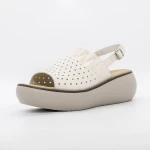 Sandale Dama cu Platforma FF05 Crem » Pantoful.ro