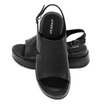 Sandale Dama cu Platforma 50096 Negru » Pantoful.ro