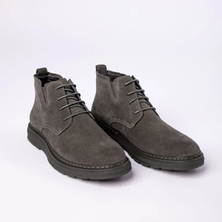 Ghete barbati din piele naturala AL213-A21 Gri | Advancer » Pantoful.ro